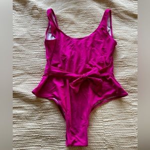Super cute hot pink bathing suit!